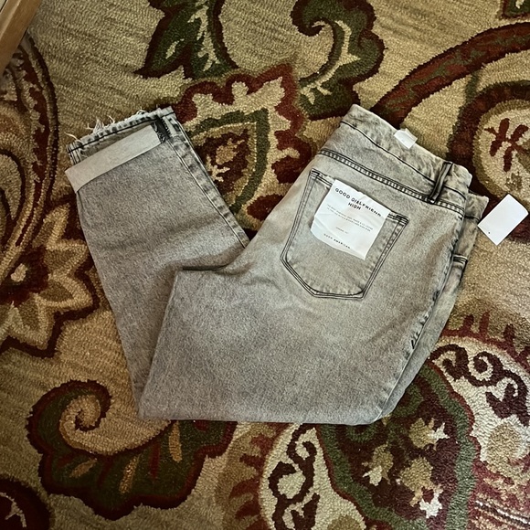GOOD AMERICAN size 16 Good Girlfriend High 30" Inseam 'Lil Loose inLeg' $155 NEW - Picture 7 of 16